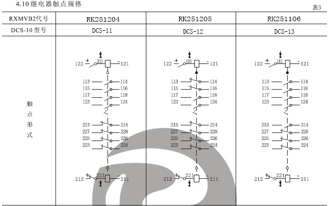 DCS-11雙位置繼電器結(jié)構(gòu)，外形尺寸及安裝開(kāi)孔圖。