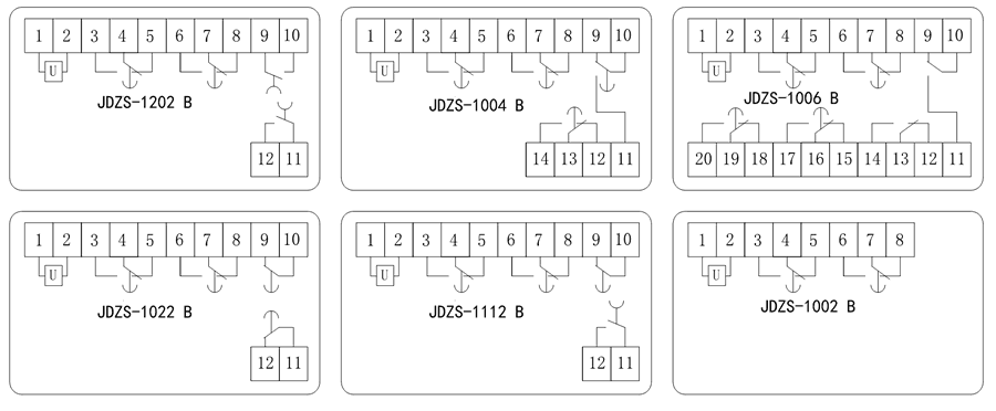 JDZS-1002B內部接線圖